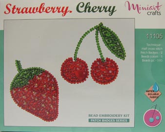 Perlenstick-Set Bagde Strawberry & Cherry